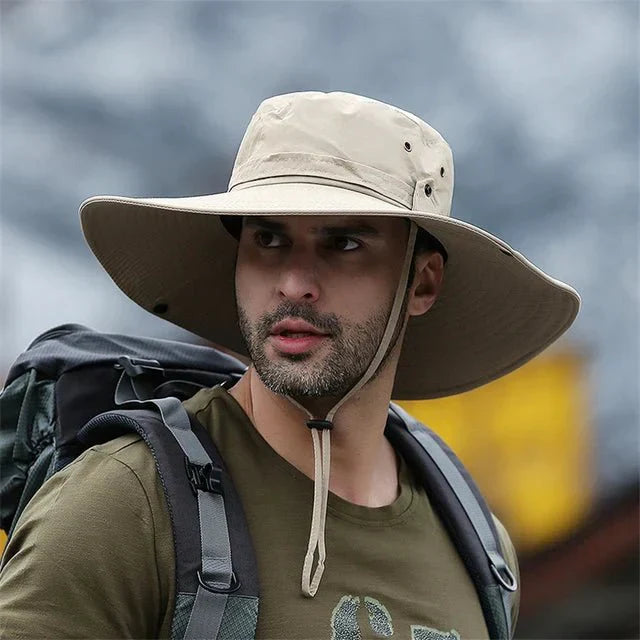 Mens Wide Brim Sun Hat UPF50+
