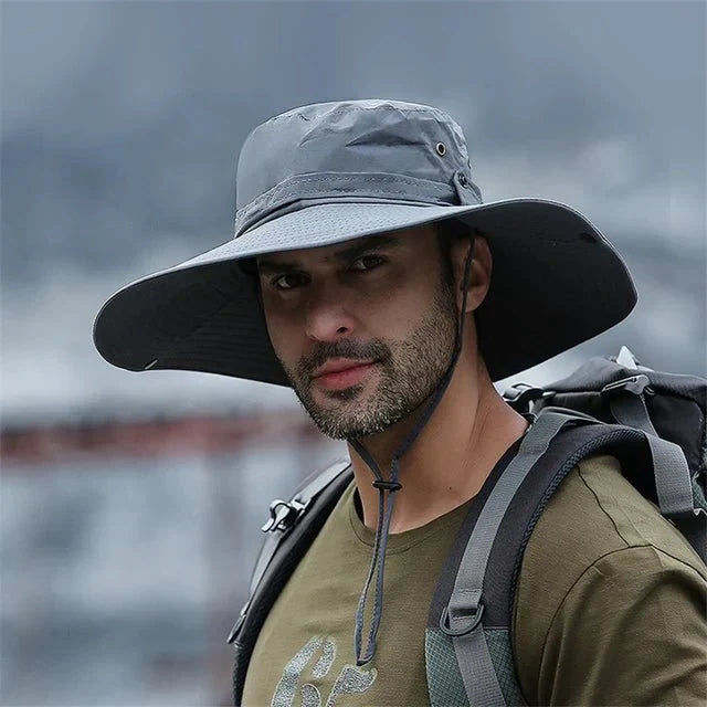 Mens Wide Brim Sun Hat UPF50+