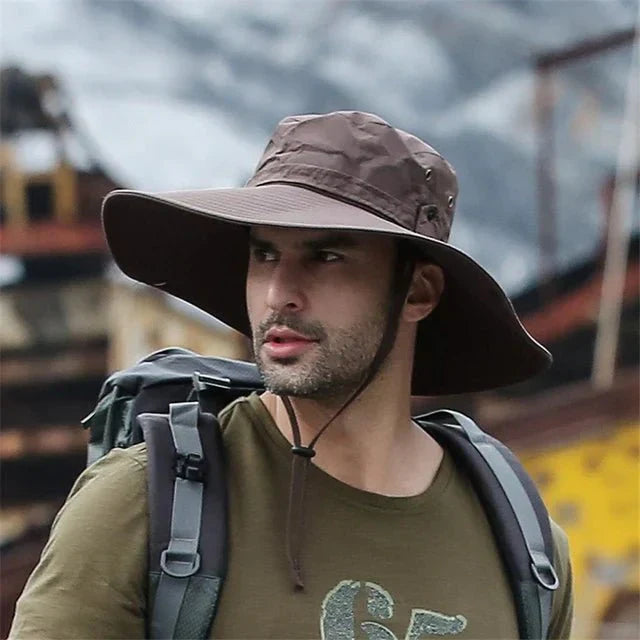 Mens Wide Brim Sun Hat UPF50+