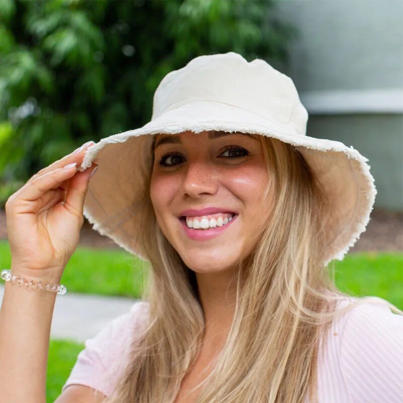 Washed Cotton Sun Hat